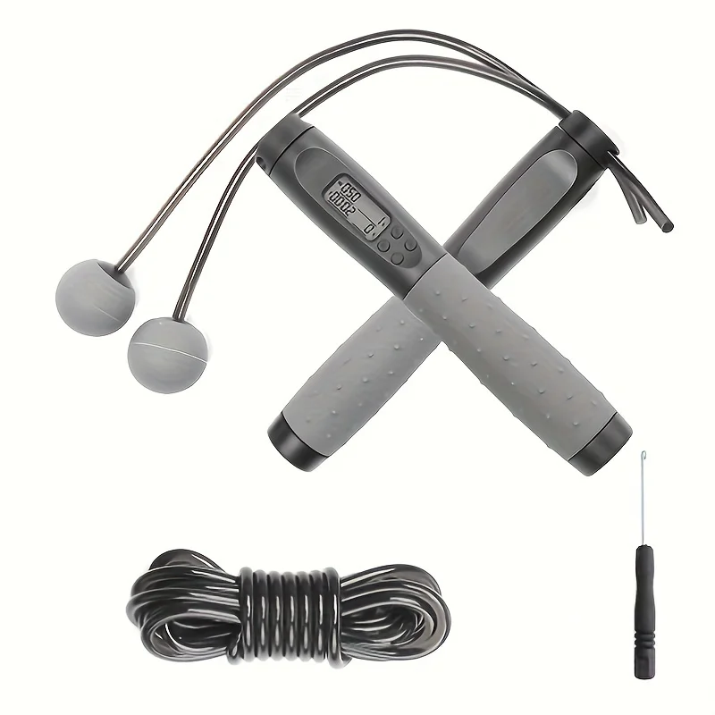 Factory Supplier Durable Digital Smart Fitness Monitor Weight Setting Calories Counter Adult Adjustable Sport Skipping Jump Rope