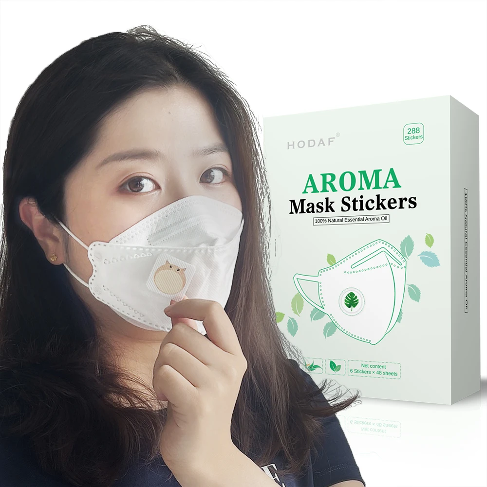 Natural Pure Aroma Essence Oil Customized Aroma Scented Face Mask Stickers Patch