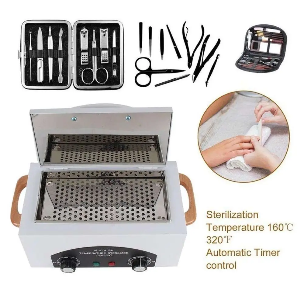 200 Degrees Mini High Temperature Sterilizer Box Ch-360T For Nail Tool Dry Heat Sterilizer Disinfection Cabinet
