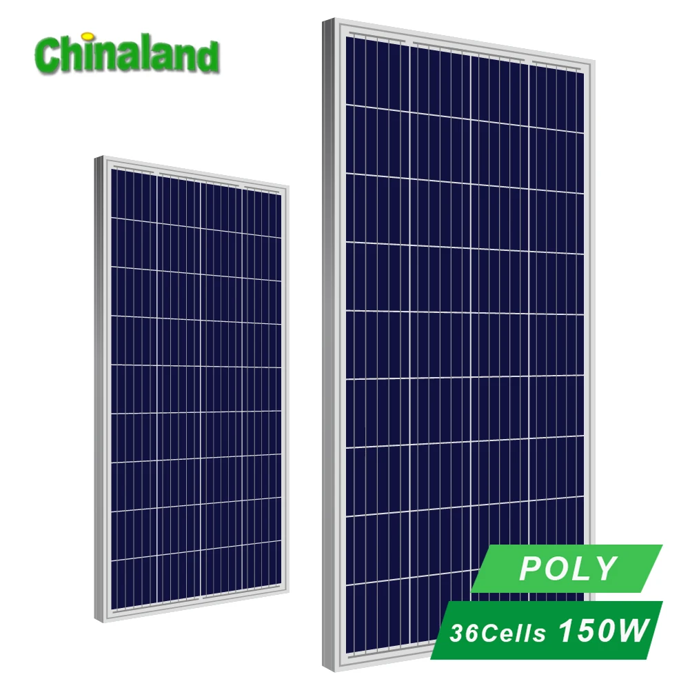 Heat-resistant   12Volt 150 Watt Solar Panel Poly 12 Volt Solar Panels 150 Watt