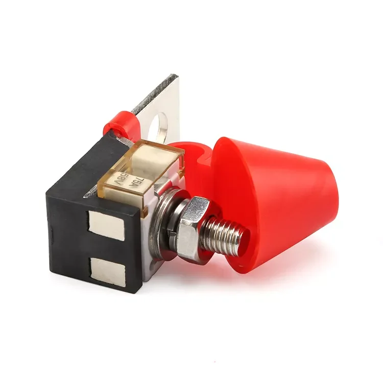 Single MRBF Battery Terminal Fuse Block Kit for 58V 30A to 500A Marine Rated Battery Fuses M8 Battery Terminal Fuse Block