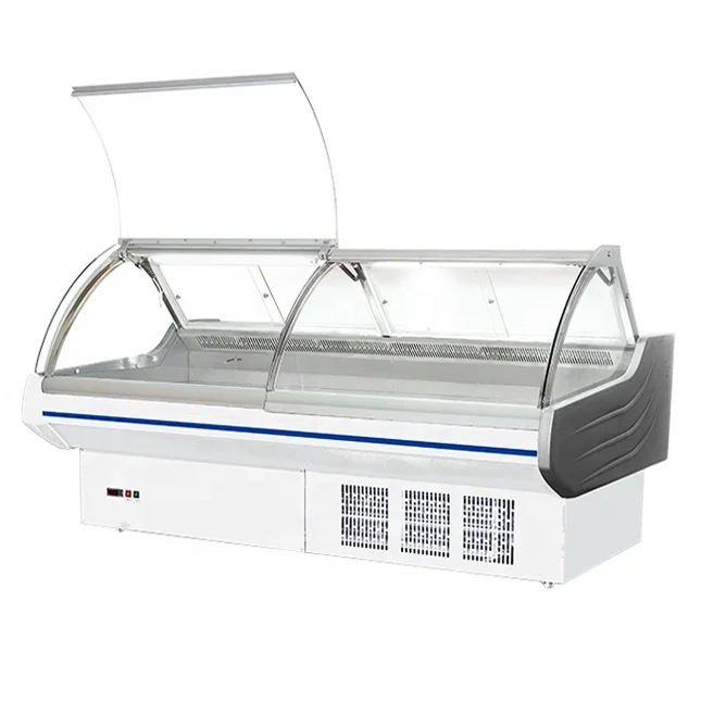 Green Health deli case refrigerator commercial fridge display meat dishes snack food