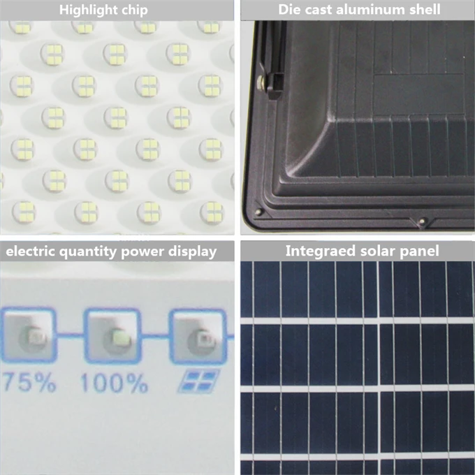 Factory Solar LED Flood Light 100w 200w 300w 400w 500w 1000w Outdoor Waterproof led Garden Solar Flood Lights with Motion Sensor