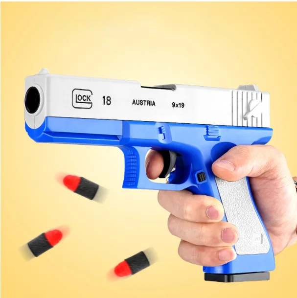 Игрушечный пистолет для детей, пластиковый игрушечный пистолет EVA M1911, развлекательные игрушки для детей