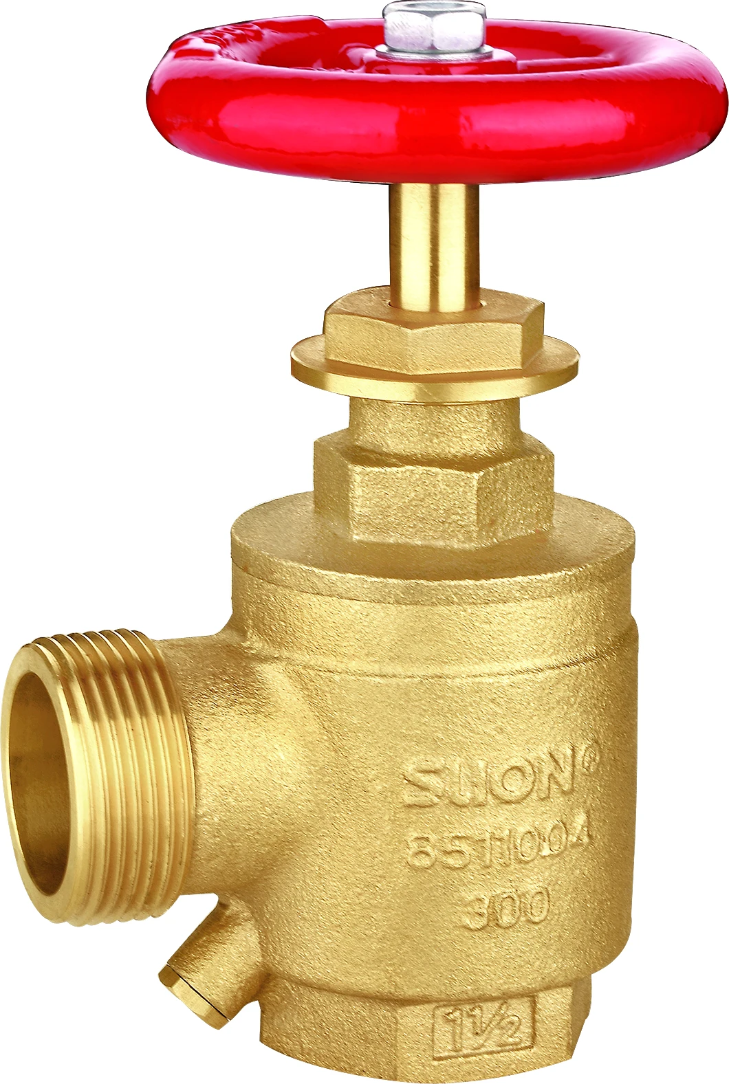 1 1/2' FM UL ULC approvals inlet female outlet female brass chrome polish angle hose fire hydrant valve firefighting equipment