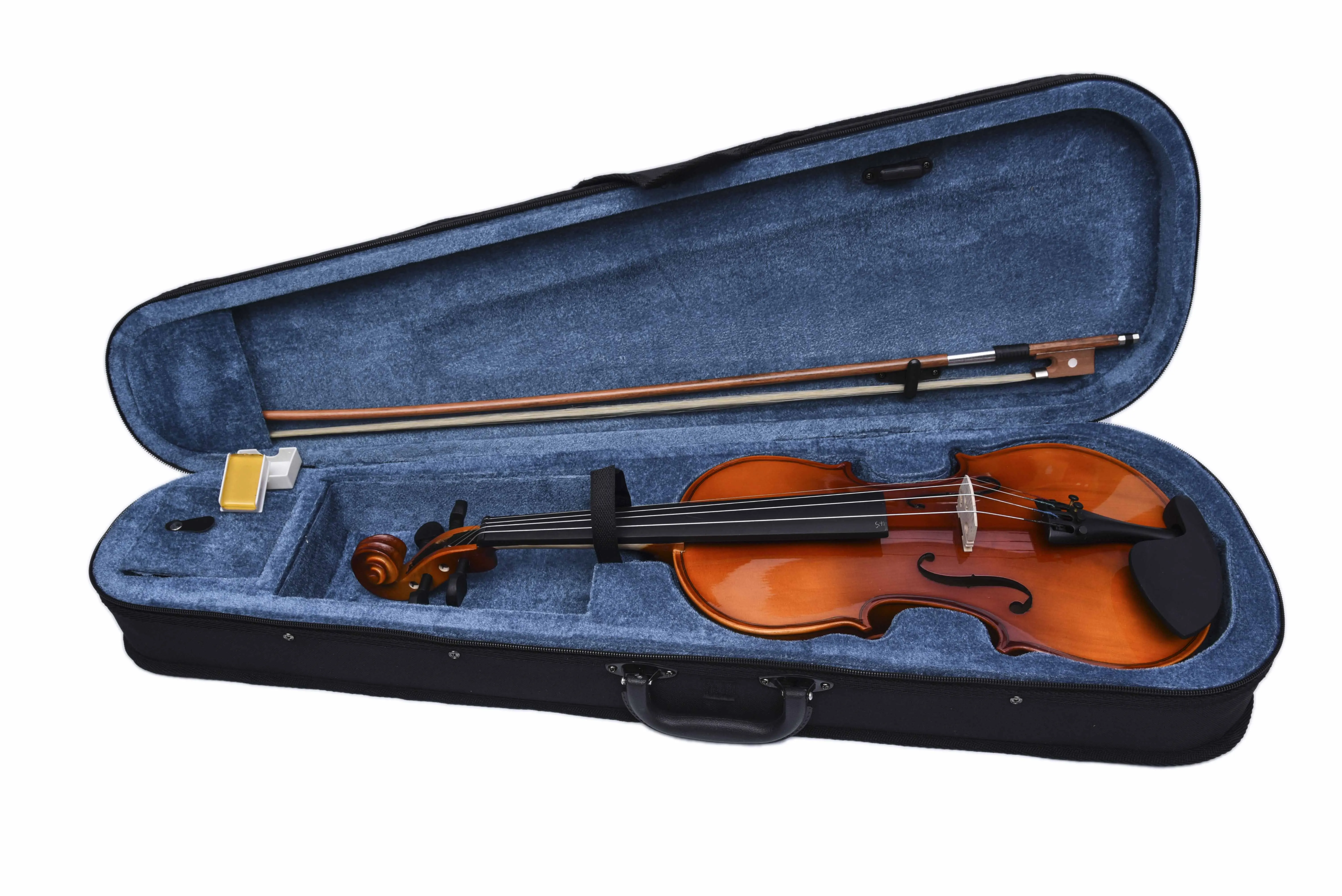 Wholesale Professional Musical Instrument High Quality Violin With Spruce Solid Wood Glossy Finish Accepted OEM