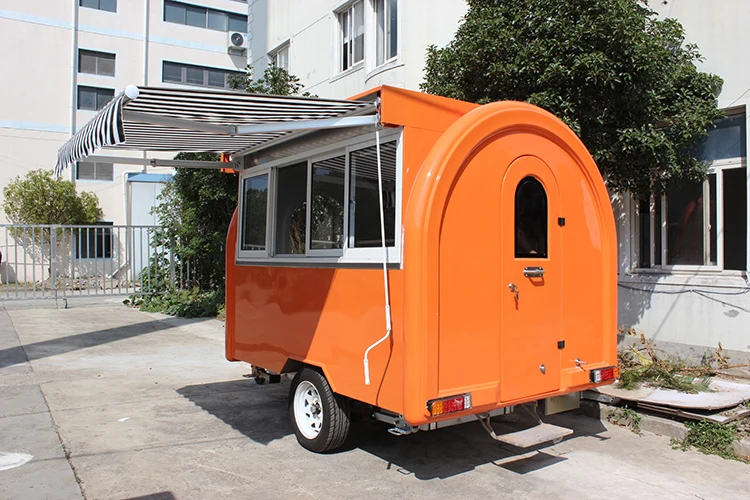 Yieson Full Customized Food Trailer mobile deep fryer cart Used For Low Cost Business Widely Used Trailer Made In China