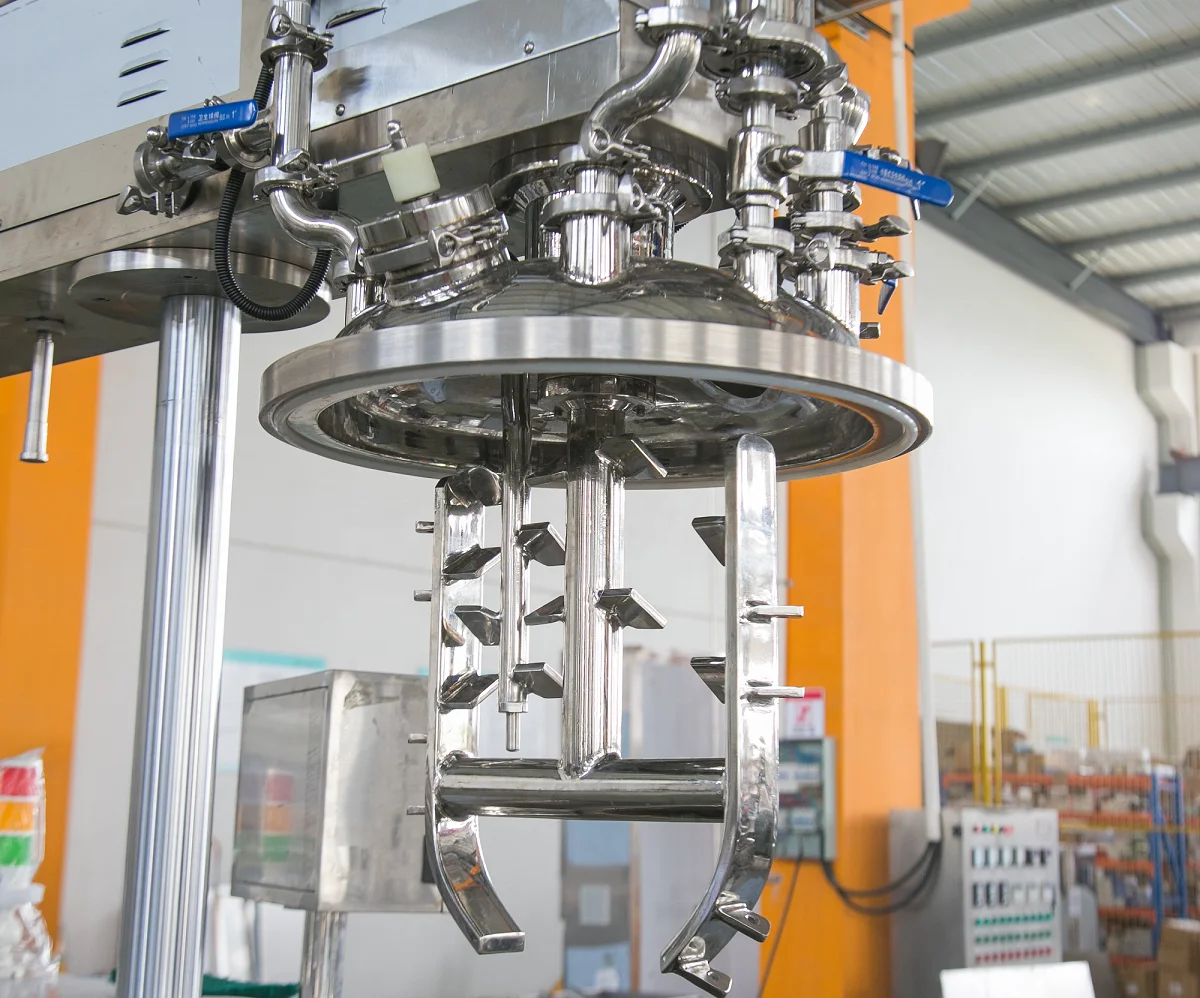 hair conditioner skin care cream Vacuum Emulsifying Mixer Machine with bottom Homogenizer