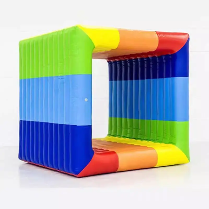Popular Outdoor Interactive Inflatable Flip It Gira Cube Sports Game for Sale