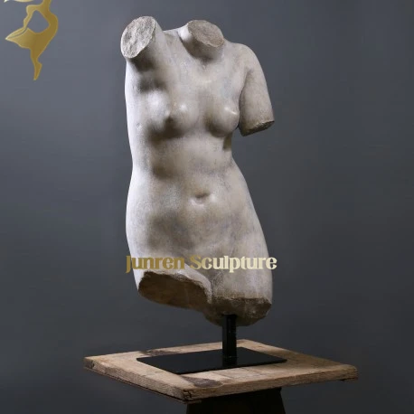 Cheap price custom design vintage naked white marble torso sculpture marble bust statue for sale