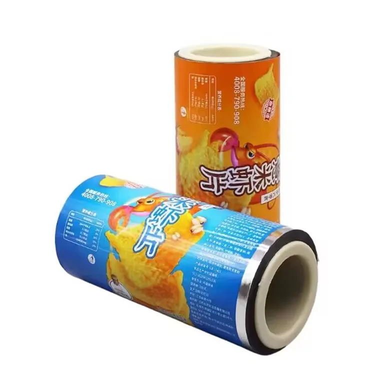 Wholesale Custom Plastic Cold Seal Biscuit Roll Stock Film Plastic Packing Film Food Wrapper Plastic Films