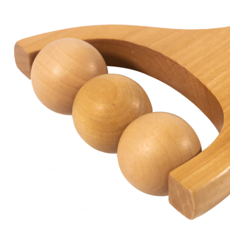 Handmade Craft Body Foot Ball Wooden Massager Roller