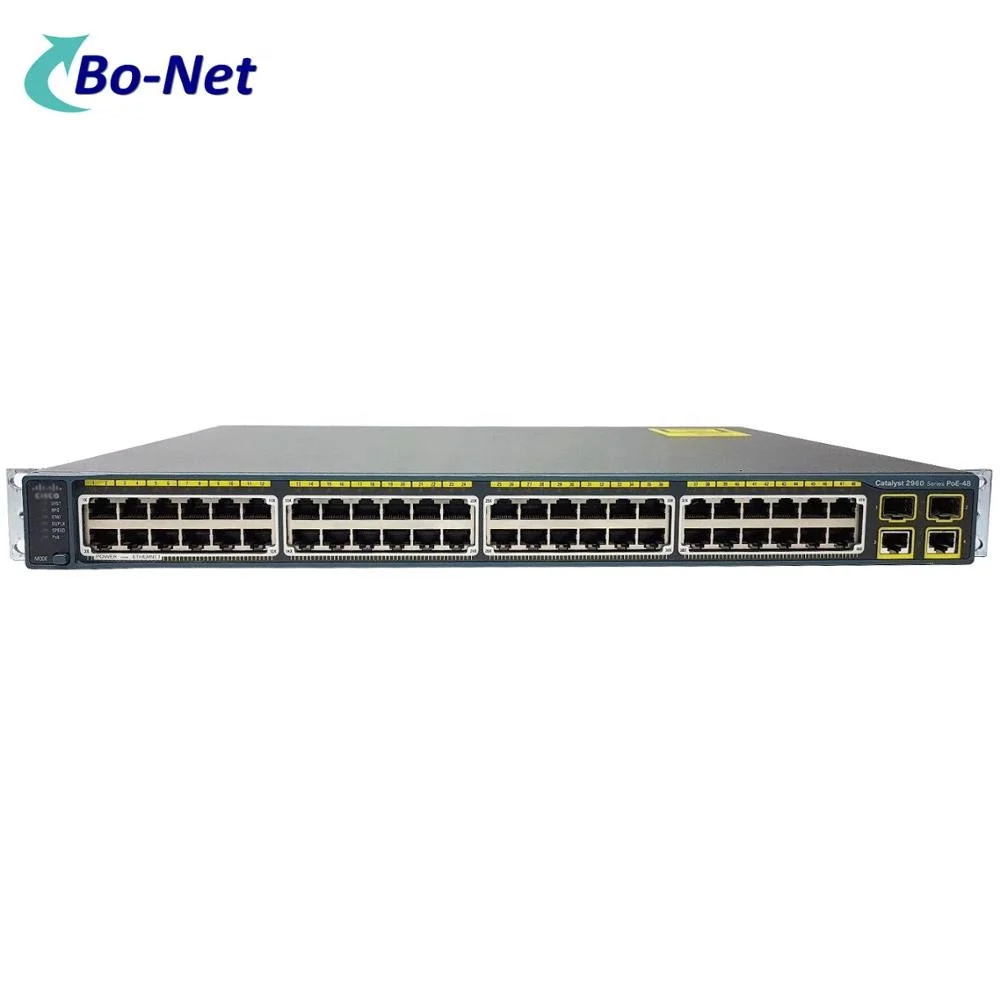 Used WS-C2960-48PST-L 2960 Series 48 Ports 10/100 PoE +2 x SFP Managed Switch