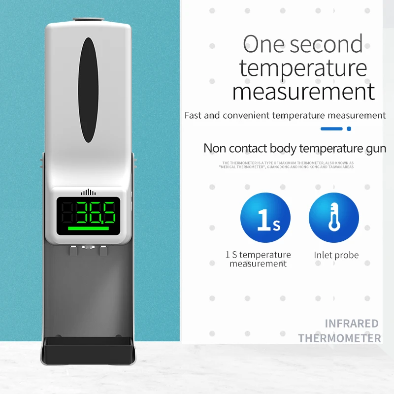 K9x Automatic Touchless Auto Alcohol Hand Sanitizer Dispenser With Temperature