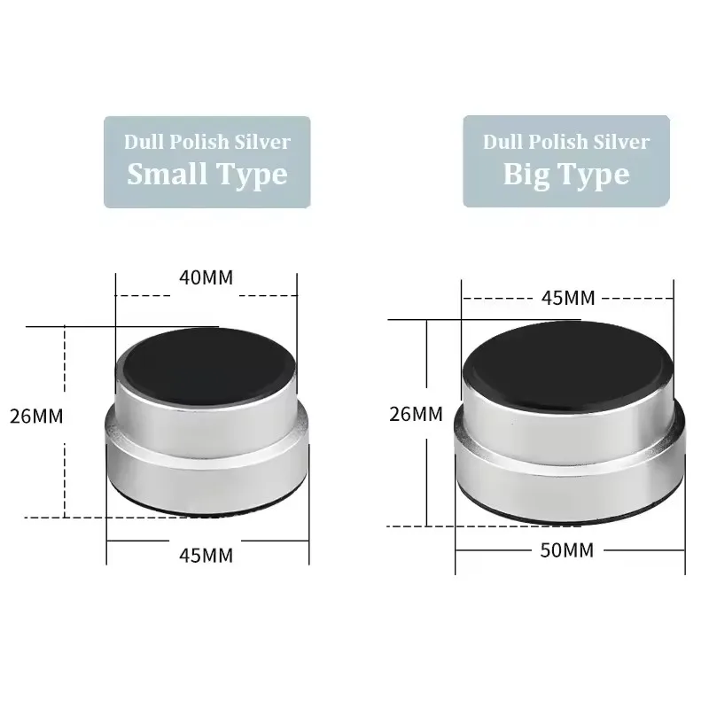 Hifi Speaker Stand Feet Pad Aluminum Alloy Damping Pad for CD Amplifier HIFI Shock Absorber Speaker Spike