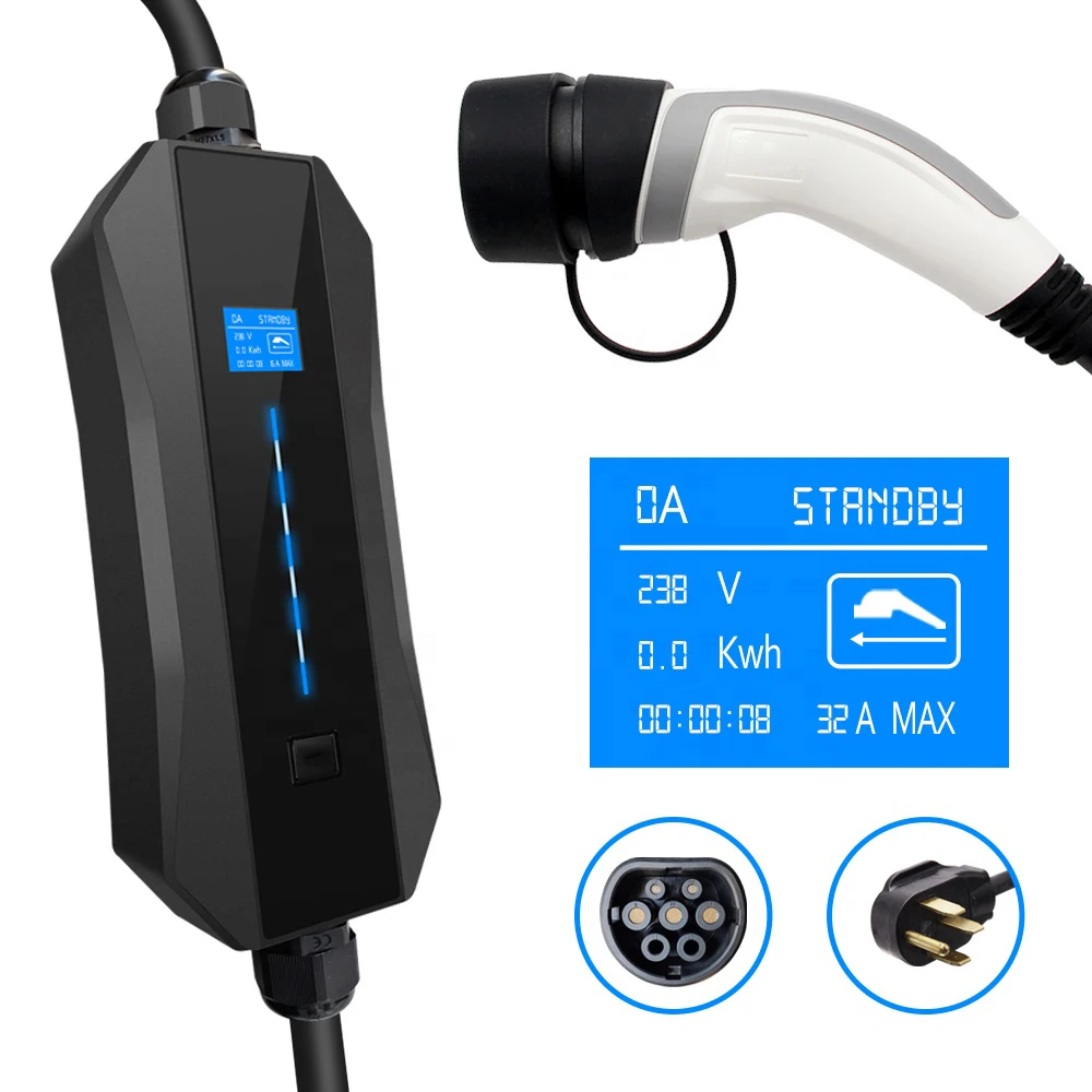 Home IEC 61851-1 car cable plug 7.4kw charging station ev charger stations for