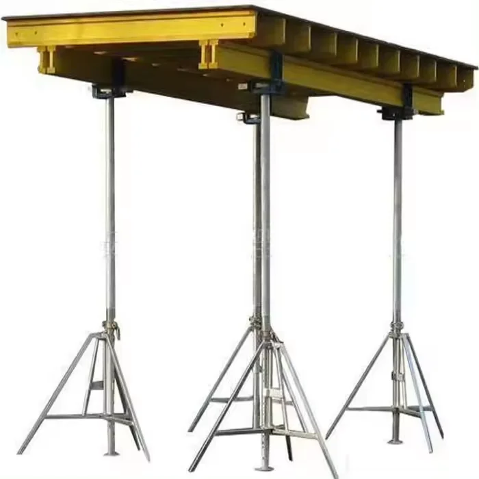 Painted heavy duty shoring jack for construction metal plank