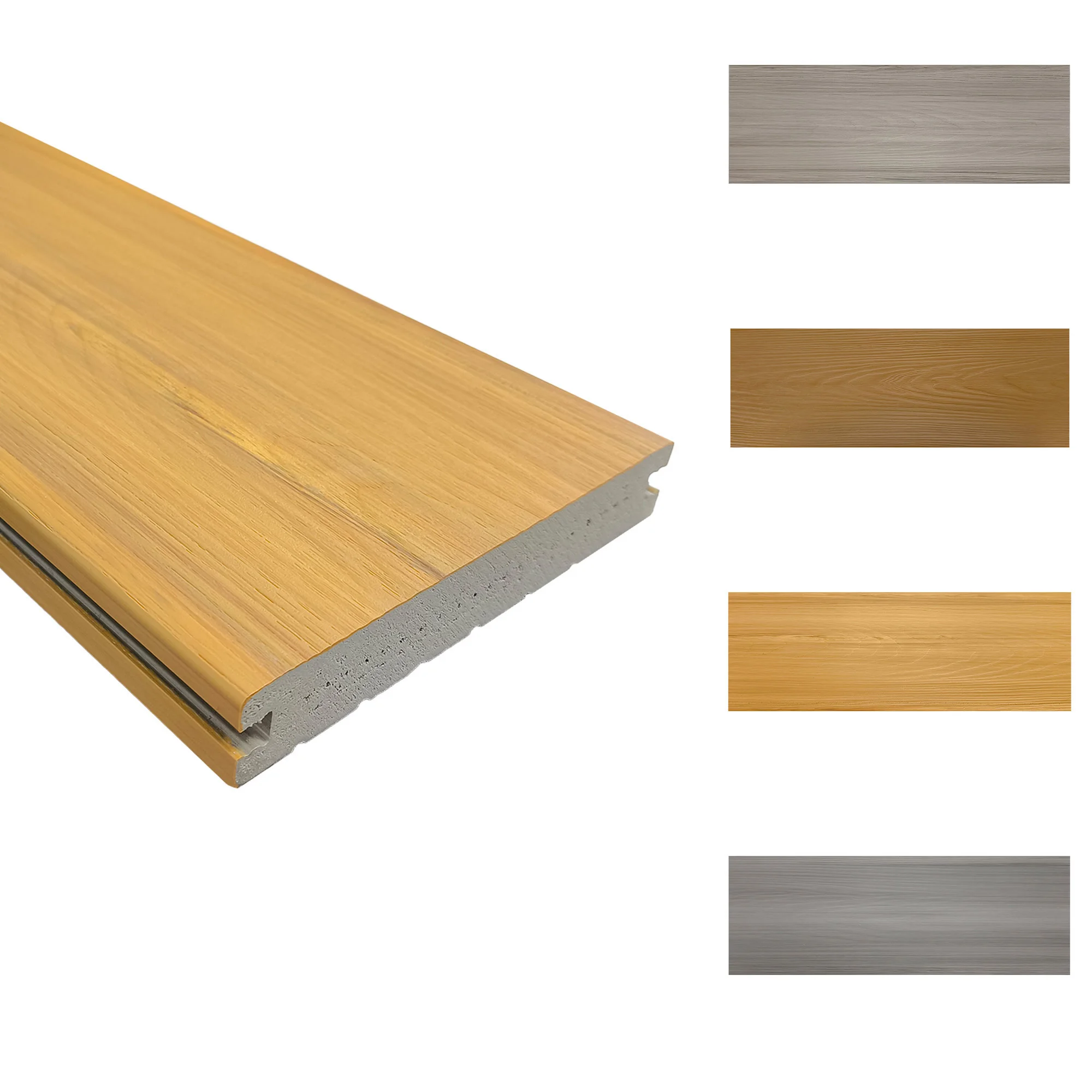 Factory manufacturer wood texture cracking resistant ASA co-extrusion pvc foam decking