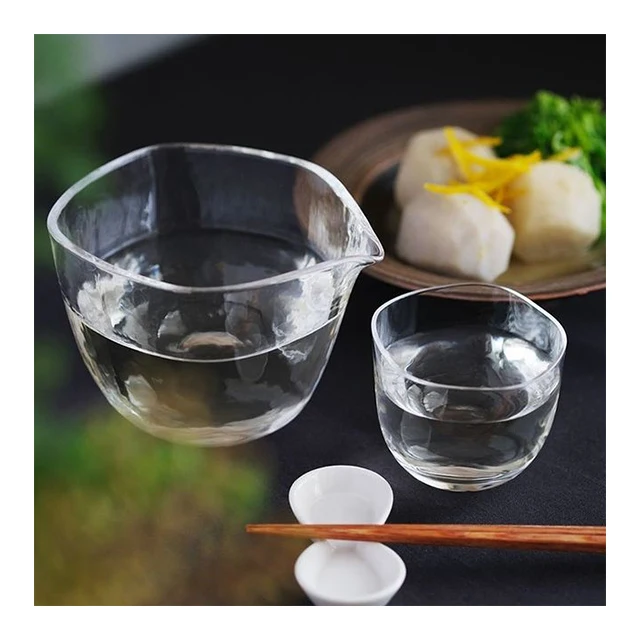 KIMOTO GLASS TOKYO custom sake glass decanter Japanese cold cup gift set