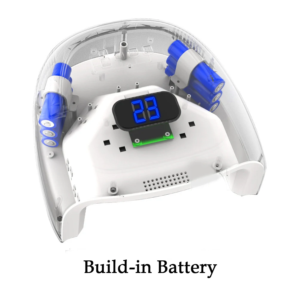 
2021 Amazon Hot Factory Direct Instagram Blogger Tiktok favous 60W Wireless Cordless UV Led Nail Lamp Rechargeable battery 