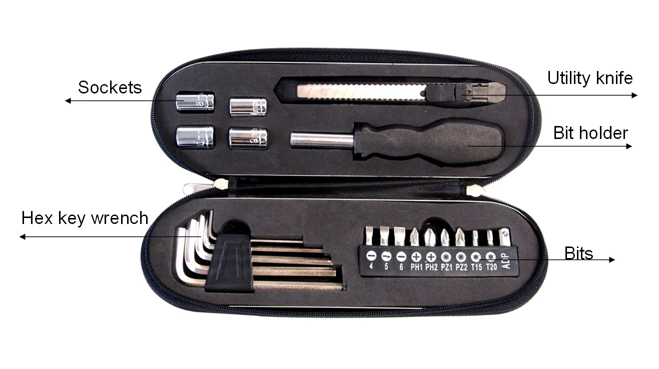 22pcs  Tin box Tool set Best Price Superior Quality Tool set seco toos hardware home tools