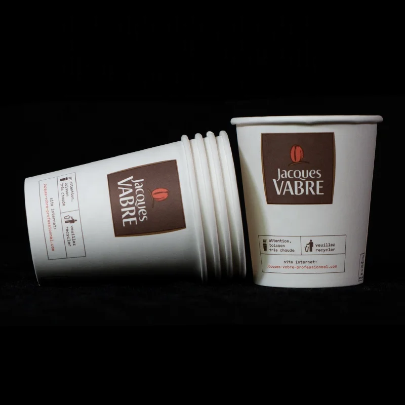 Import Disposable PLA 100% biodegradable hot double wall Ripple Coated Kraft Paper Cups