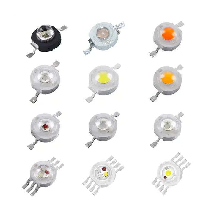 High power led 1w 3w 2v 3v Green Royal Blue Deep Red Yellow 395 405nm UV 855nm IR infrared rgb rgbw 3v LED chip lamp lights