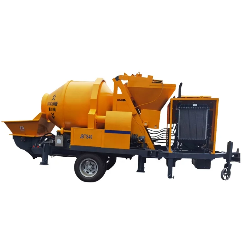 diesel and electrical Concrete Pump With Mixer machine Self Loading Concrete Mixer and Pump