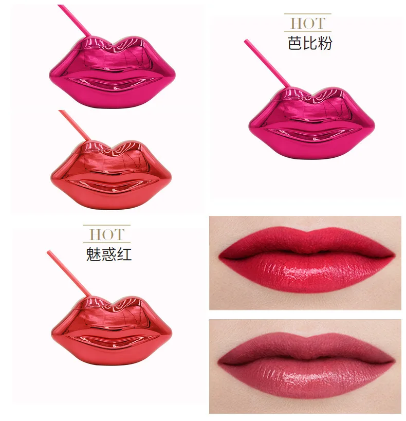 New Style Mouth Shape Plastic Water Bottle For  Party 700ML Shinning Plastic Water Bottles Glowing Cups With Straw