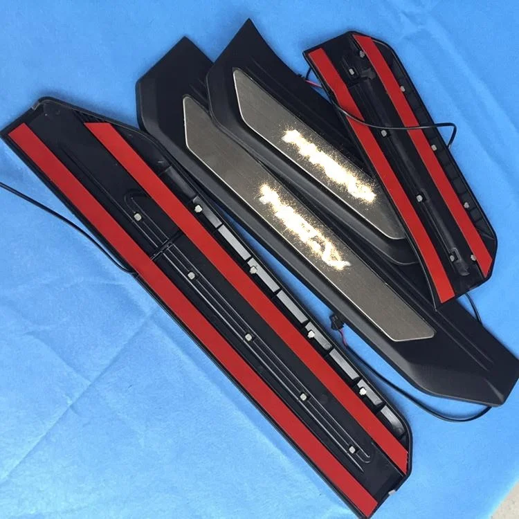 stainless steel scuff plates led door sill plates for hrv vezel 2014-2018