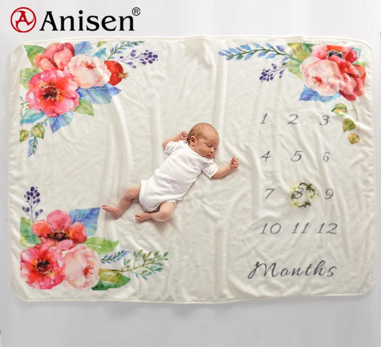 Factory Wholesale New Born Blanket Set Soft Minky Mink Baby Blankets, Flannel Velour Plush Fabric For Baby Blanket