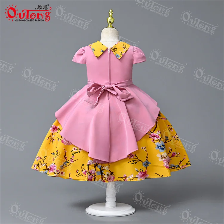 Yoliyolei Summer Baby Girls Princess Sleeveless Flower Formal Attire Kids Sharara Dresses For Girls Of 7 Years Old