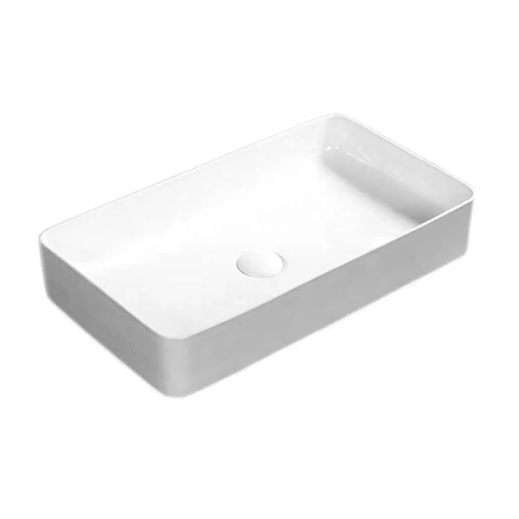 Высококачественная Современная декоративная белая керамическая раковина для ванной комнаты