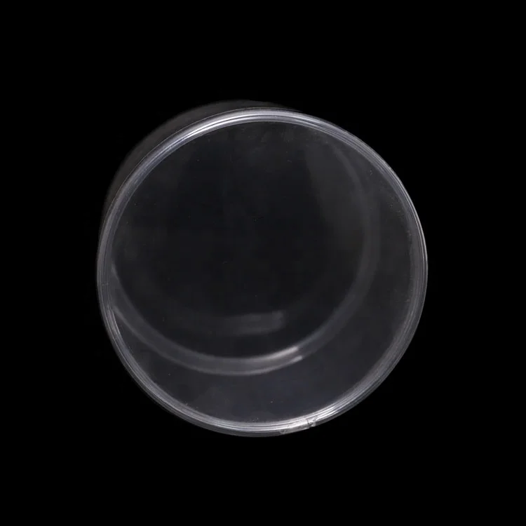 Clear PVC Cylinder Box round Clear Plastic Container with Embossing Recycled Materials for Blister Use