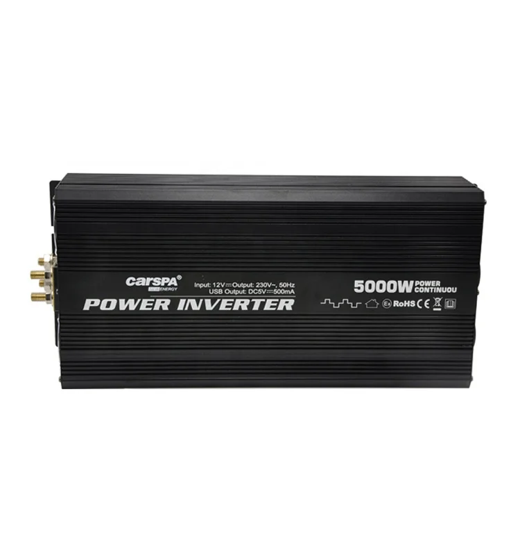 Инвертор постоянного тока в переменный 5000W 24V Автомобильный инвертирующий усилитель мощности устройство защиты от перенапряжения питания