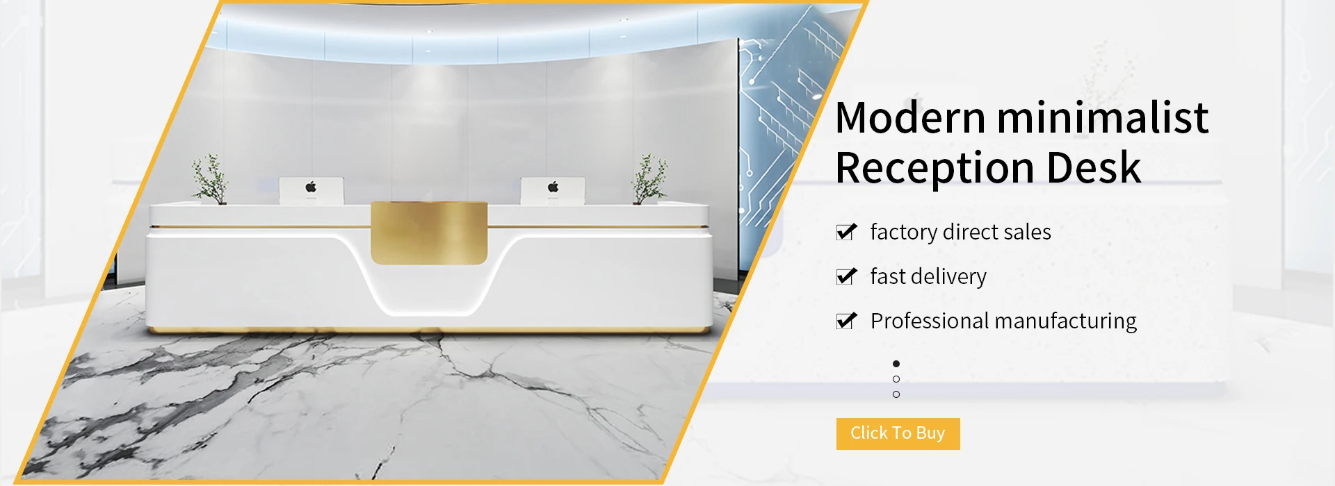 New Furniture Front Desk Reception Modern Hair Salon Reception L Shape Office Reception Desk Factory Directly Supply