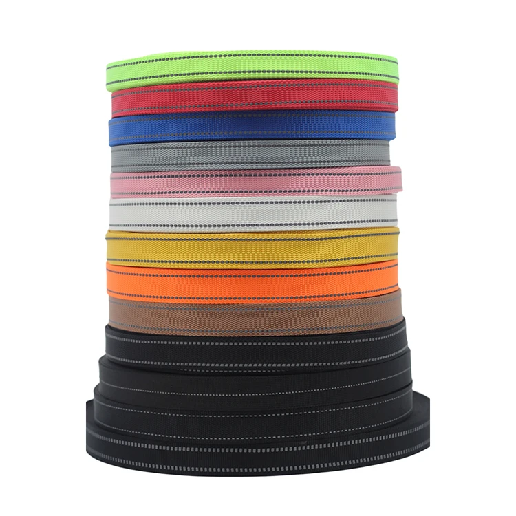 Manufacturers sell reflective belt pet collar outdoor sports light ribbon garment & processing accessories ribbon