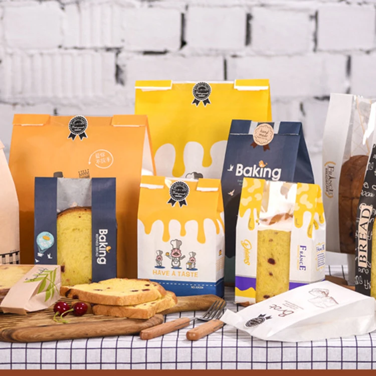 biodegradable kraft paper packaging bag for food hot sale high quality fruit paper bag food eco