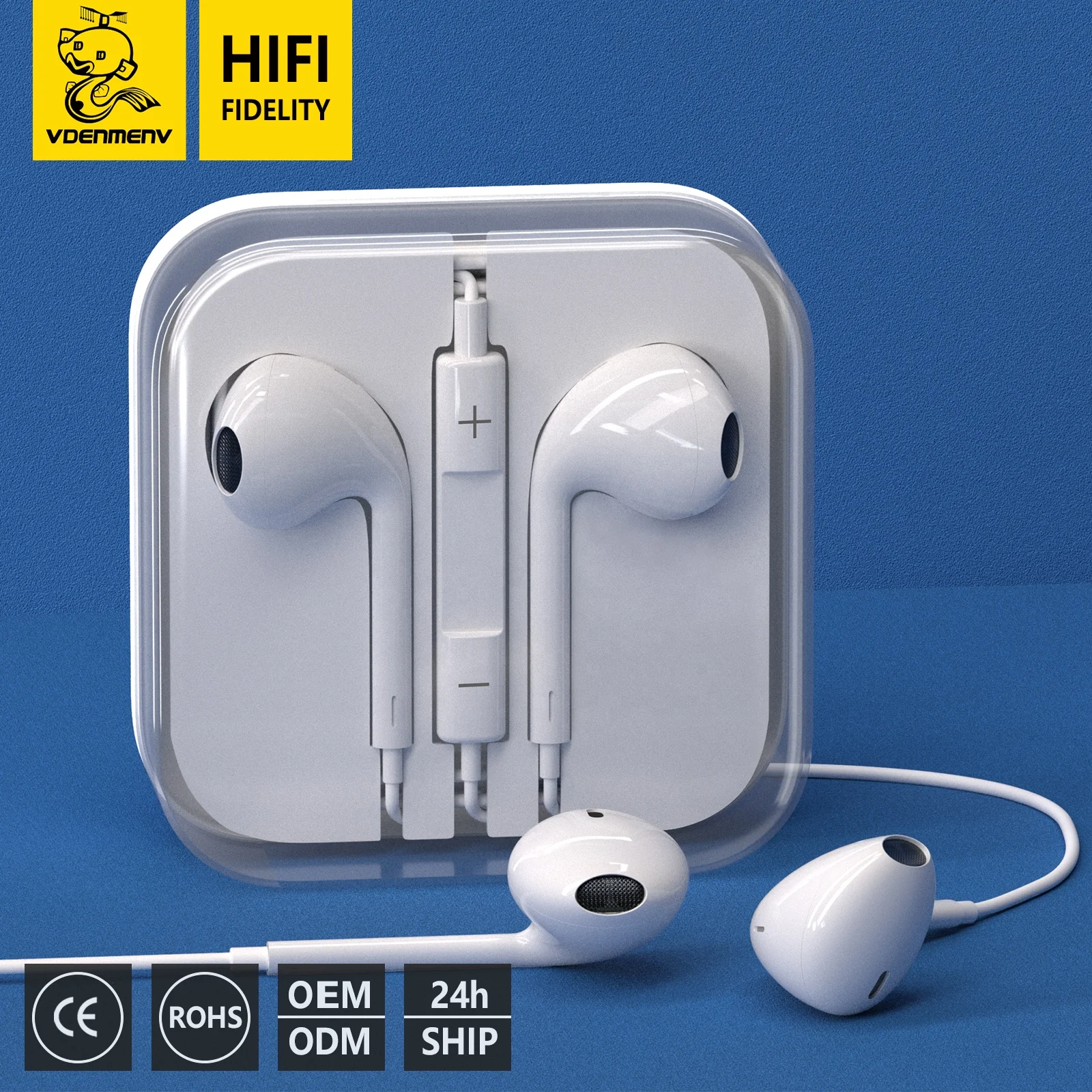 TPE 100A Round Wire Premium Earphone Wired Earphone Earphone China Wholesale