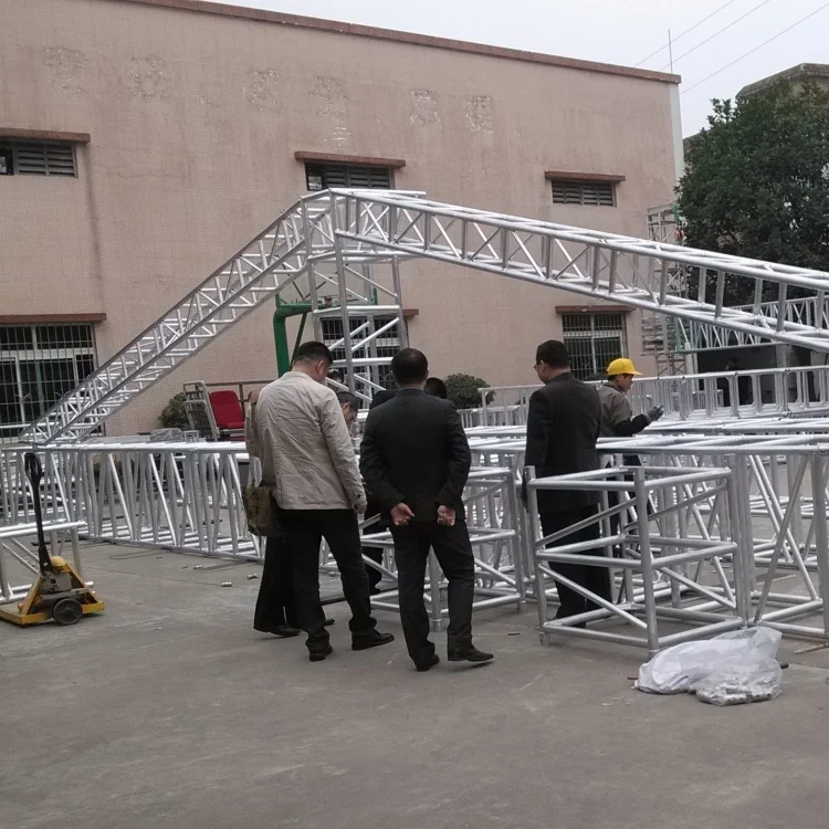 Aluminum Square Truss Spigot Truss Aluminum Podium Truss Pillar For Concert Event