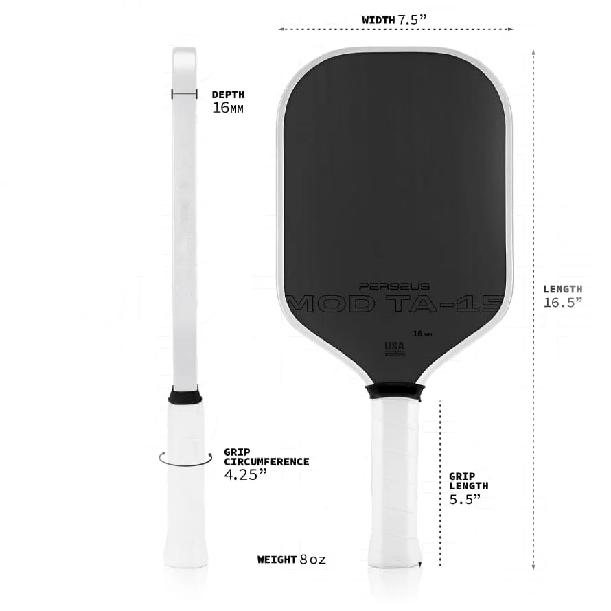 MOD TA-15 Pro Player Edition Gen 3 16 мм термоформованные графитовые ракетки из углеродного волокна