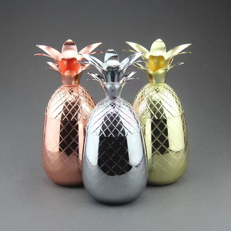 Wholesale 16 OZ Moscow Mule Copper Cocktail Cup 500ml Capacity American Style Stainless Steel Plated Laser Logo Parties School