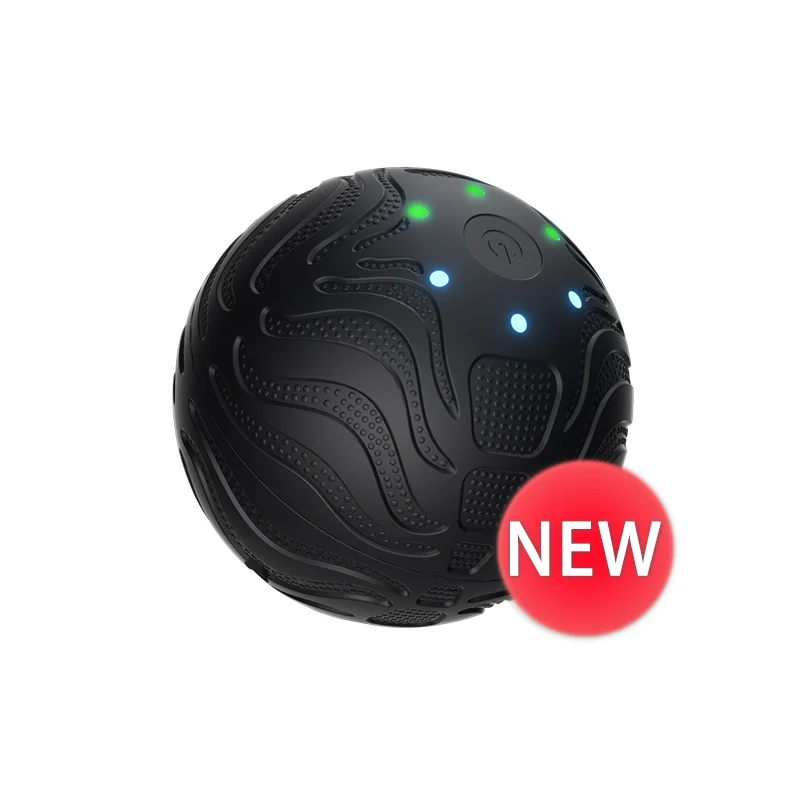 Custom Logo Deep Tissue Neck Magnetic Heating Cold Therapy Rubber Foam Foot Spiky Yoga Electric Vibrating Roller Massage Ball