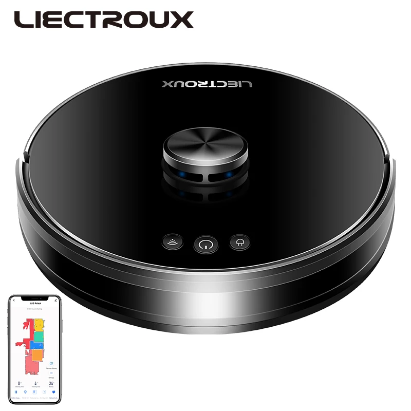 Новая модель лазерной навигации Liectroux XR500 робот-пылесос аспираполвера работает с Amazon Alexa или