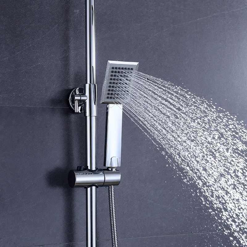Modern style home improvement copper ceramic valve core rain shower surface installation