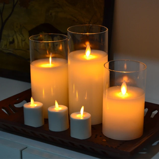 Christmas Moving Wick Dancing Flicker LED Flame Electric Church Candles