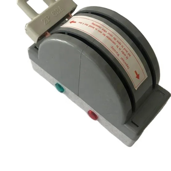 
2P100A 2P63A 220V Safety Grey Double Pole Copper Throw Change Over Knife Switch With Light 