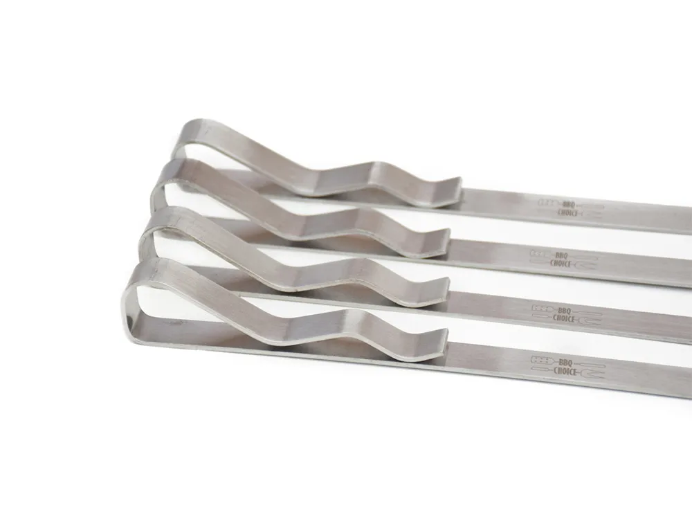 Stainless Steel Barbecue Skewers Reusable BBQ Sticks Kabob Skewers