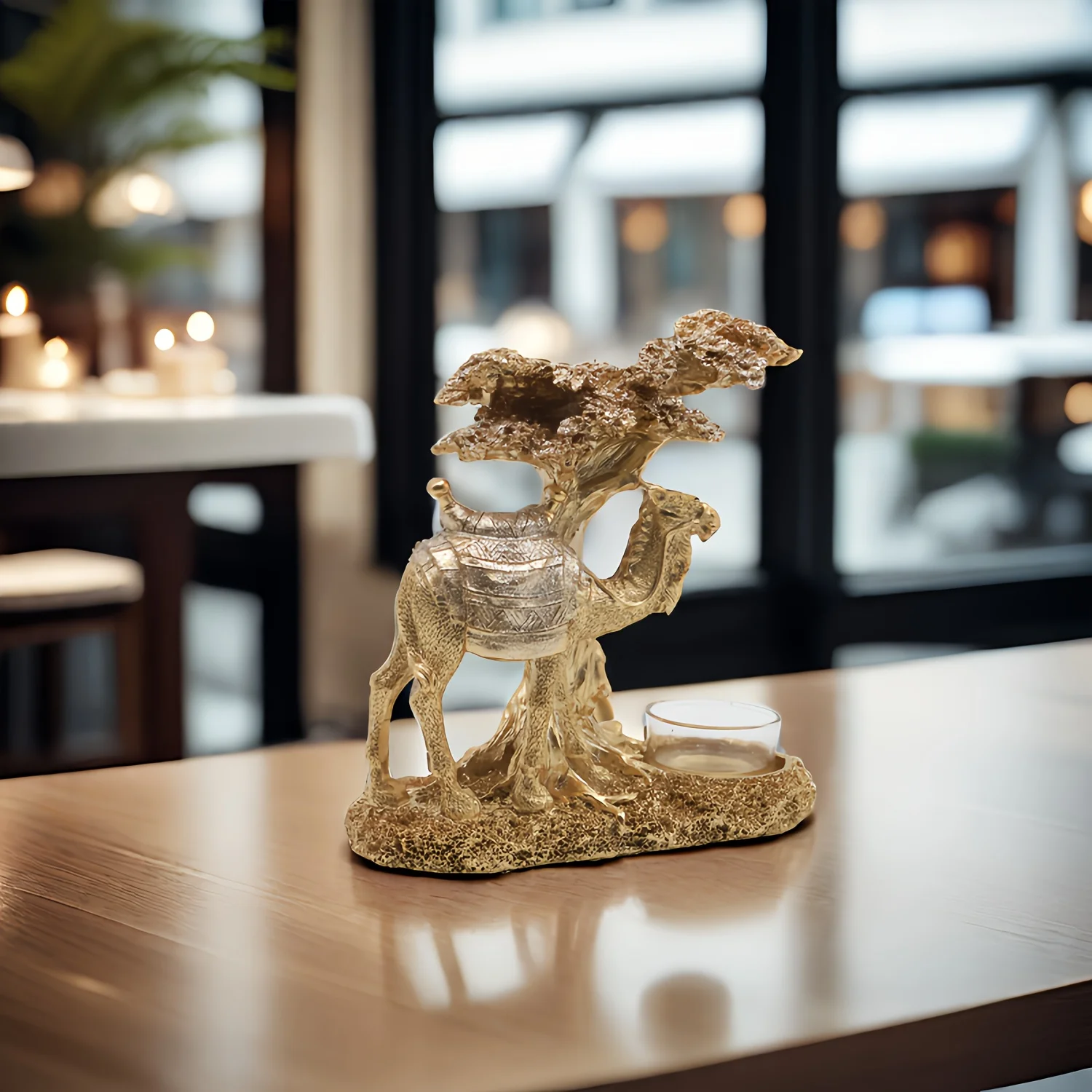 1 PC Powder Camel Home Statue Decoration - Living Room and Bedroom Decoration, Gift for Camel Lovers