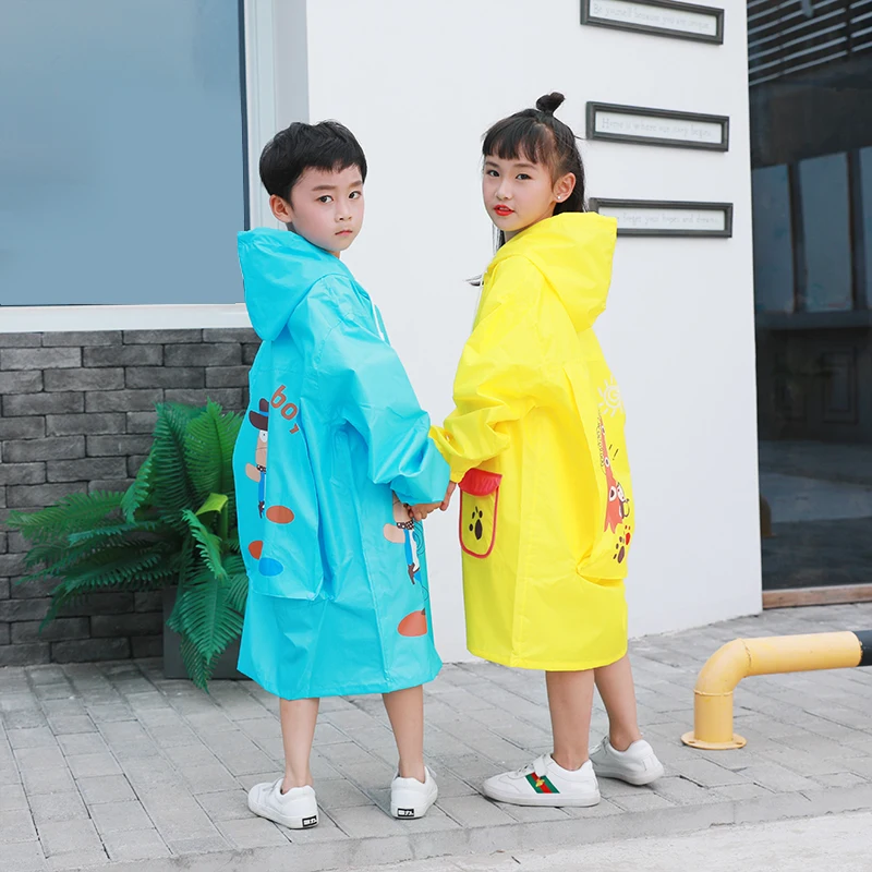 Most Popular Multiple Colour Fashion Baby Raincoat Kids with Cartoon Pattern